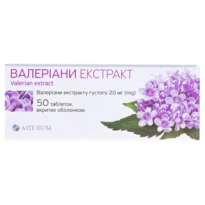 Valeriana estratto Arterium compresse, rivestite con film