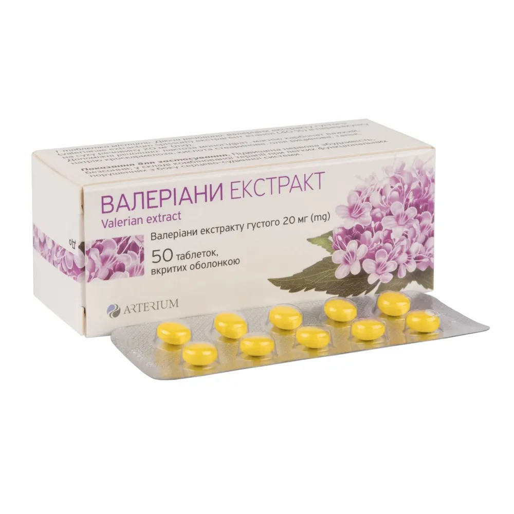 Estratto di valeriana compresse, rivestite con film
