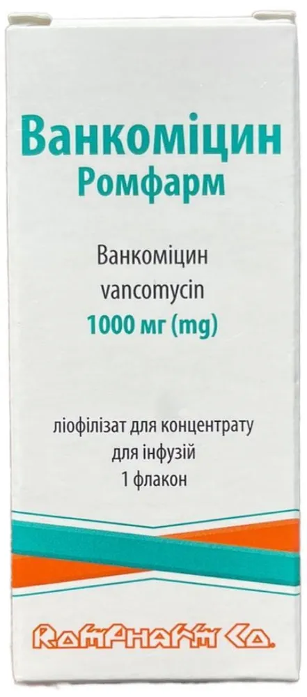 Ванкомицин ромфарм лиофилизат для приготовления концентрата для инфузий