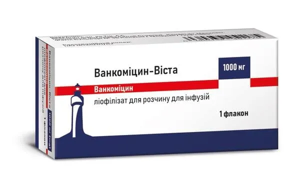 Ванкомицин-виста лиофилизат, для раствора для инфузий