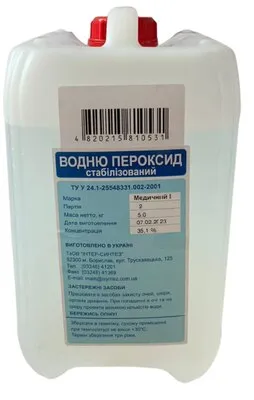 Peróxido de hidrógeno solución, para uso externo