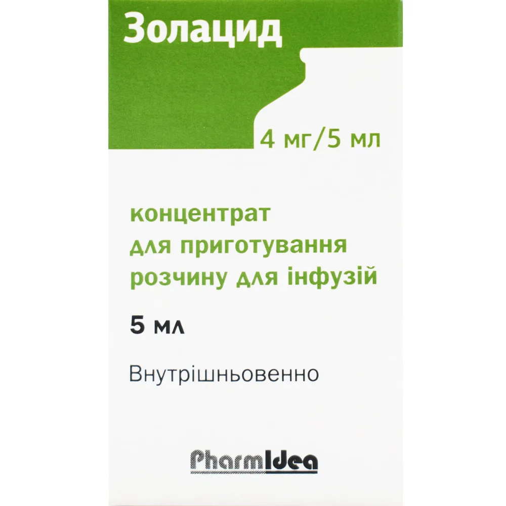 Zolacid solución para infusión, concentrado