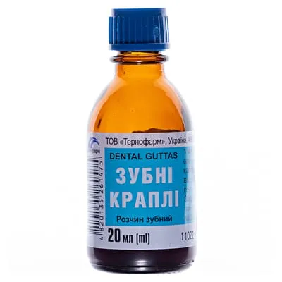 Dental drops solution, oral rinse
